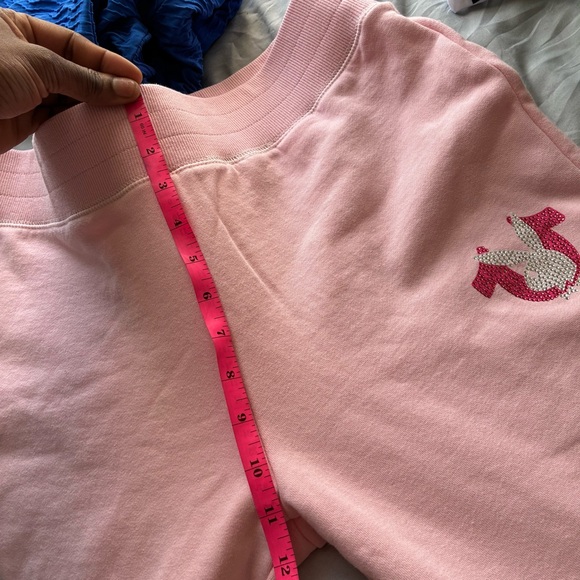 NWT True Religion x Playboy Crystal Pink Bootcut Sweatpants - Picture 15 of 17